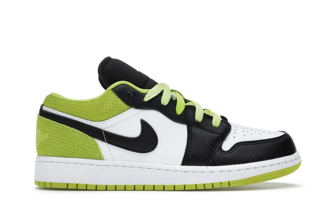 Детские кроссовки Lifestyle с моделью Jordan 1 Low Jordan, Black/Cyber-White-Black