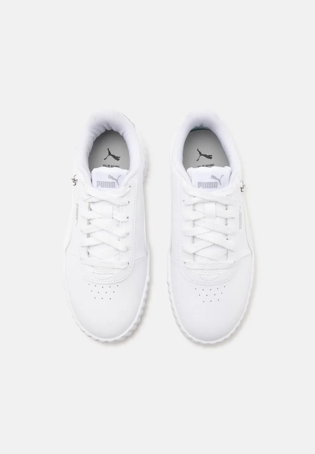 Кроссовки Carina 3.0 charm jr унисекс Puma, White/Silver-Coloured — фото 3