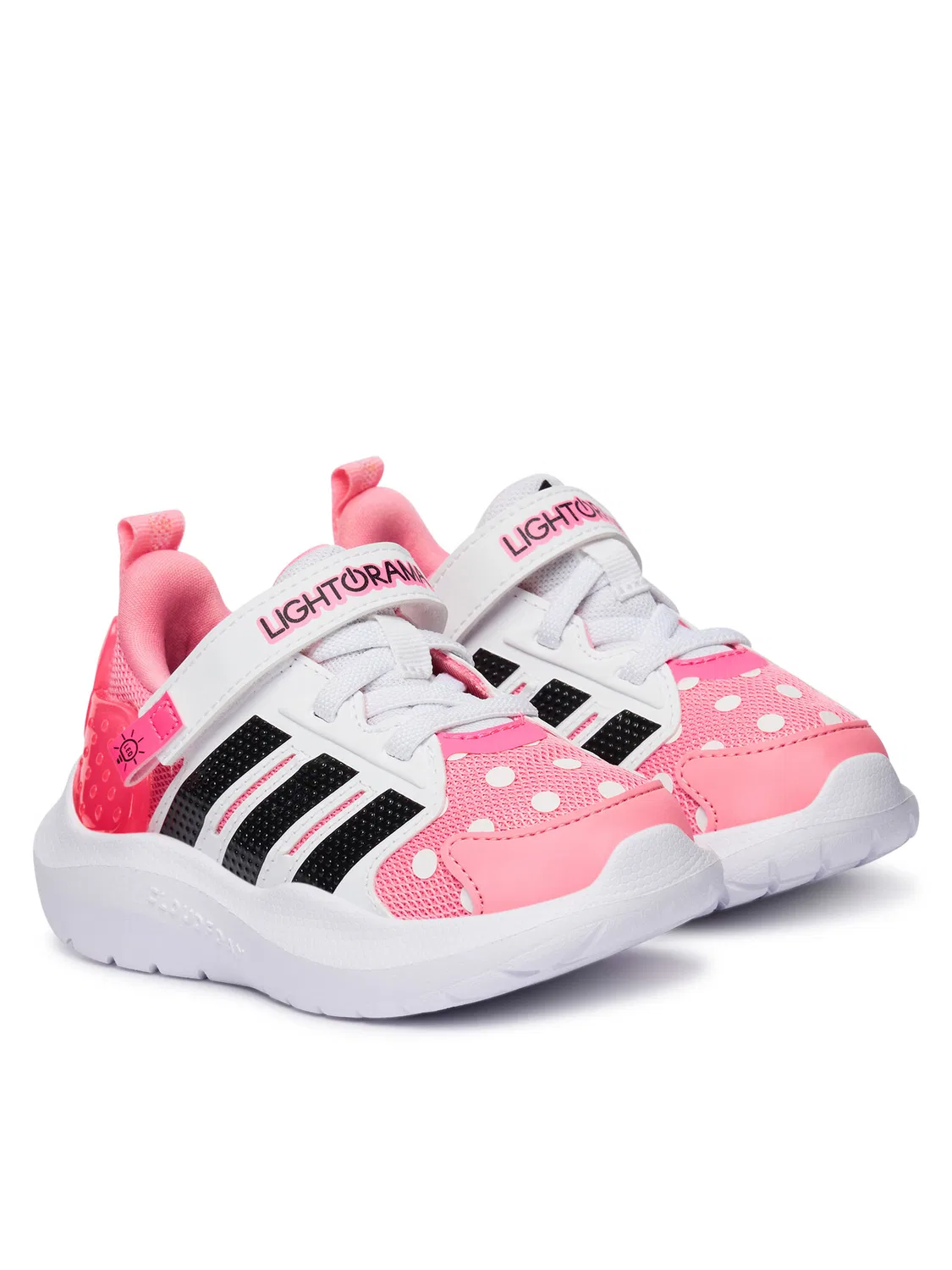 Кроссовки для девочки Disney Lightorama Minnie Mouse Adidas, розовый — фото 2