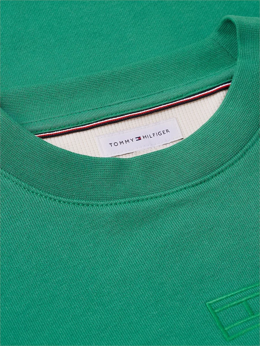 Толстовка TOMMY HILFIGER 'Terry' в пестро-зеленом цвете — фото 4