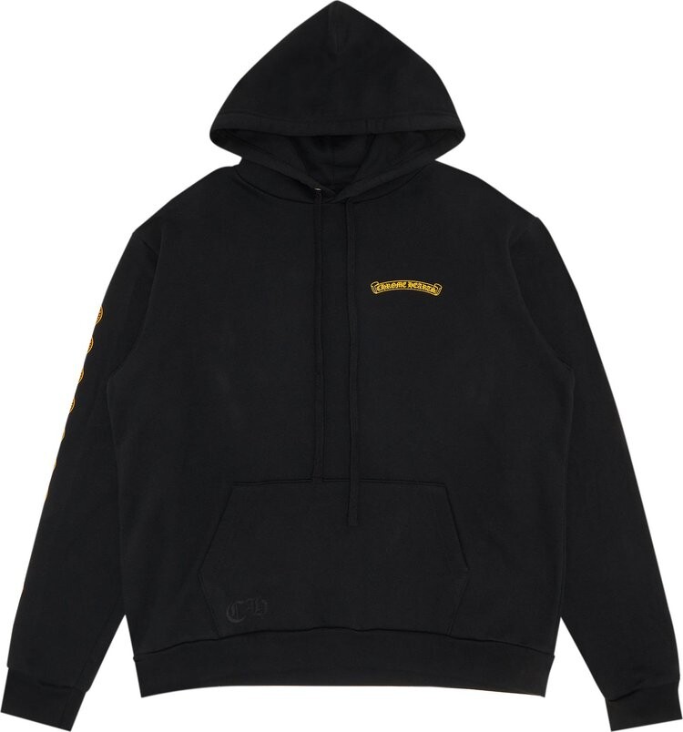 

Худи Chrome Hearts Plus Logo Hoodie 'Black/Yellow', черный