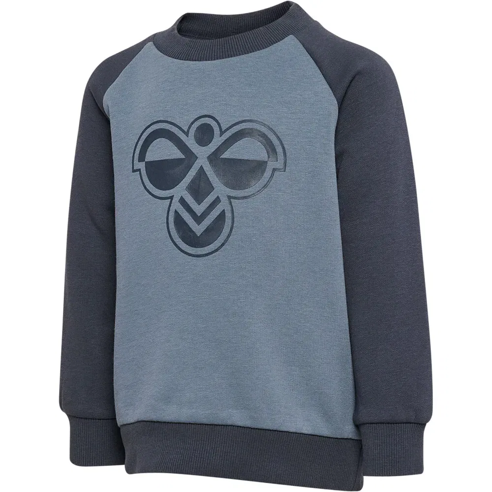 Детский спортивный костюм для девочек с блестящим логотипом Hummel Mini Reg Bumble, Blue — фото 2