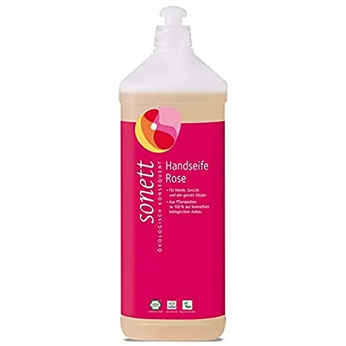 Жидкое мыло для рук Organic Hand Soap Rose, Sonett, 3 x 1000 мл, Rose