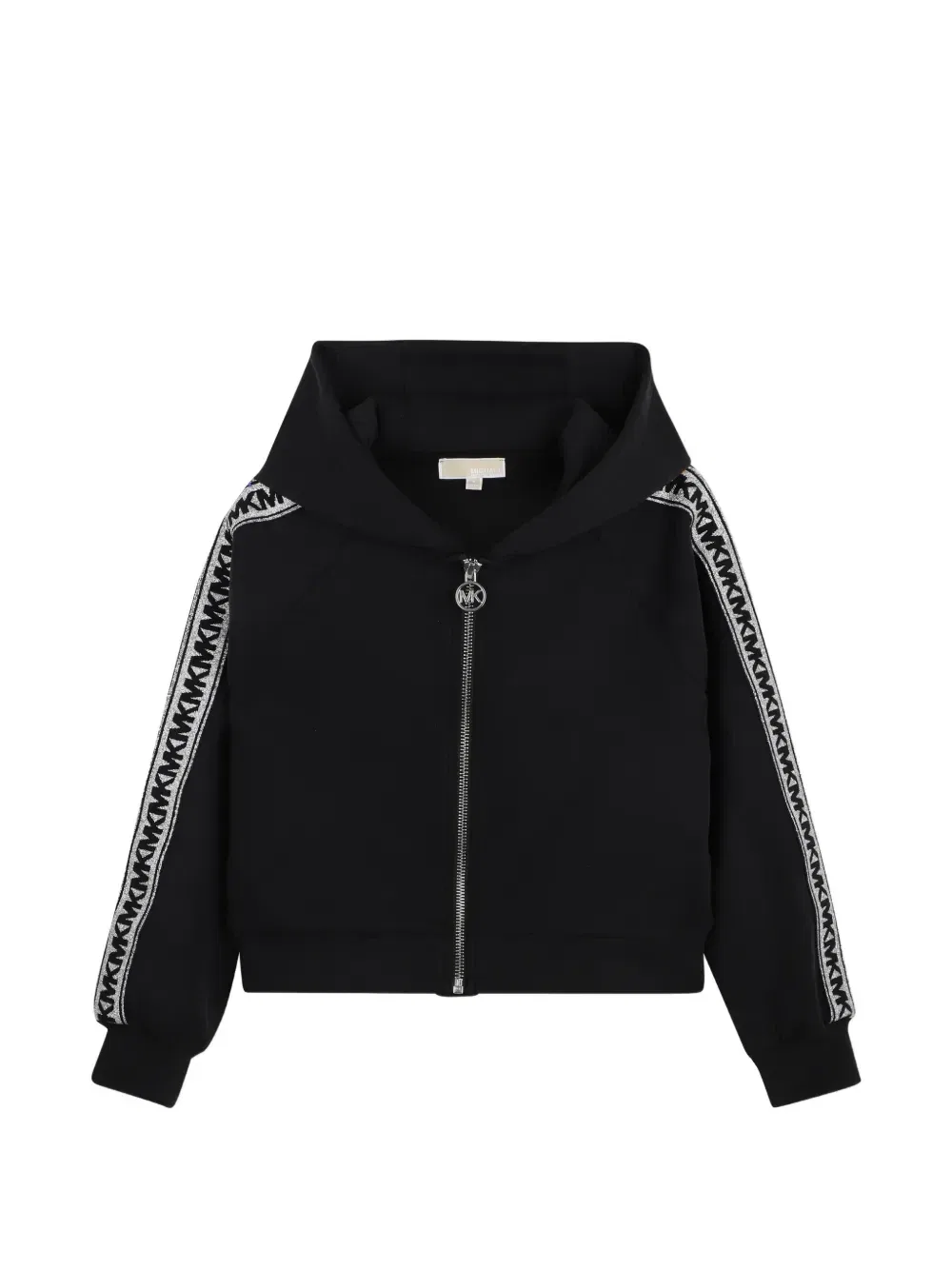 Худи на молнии с логотипом Michael Kors Kids, черный