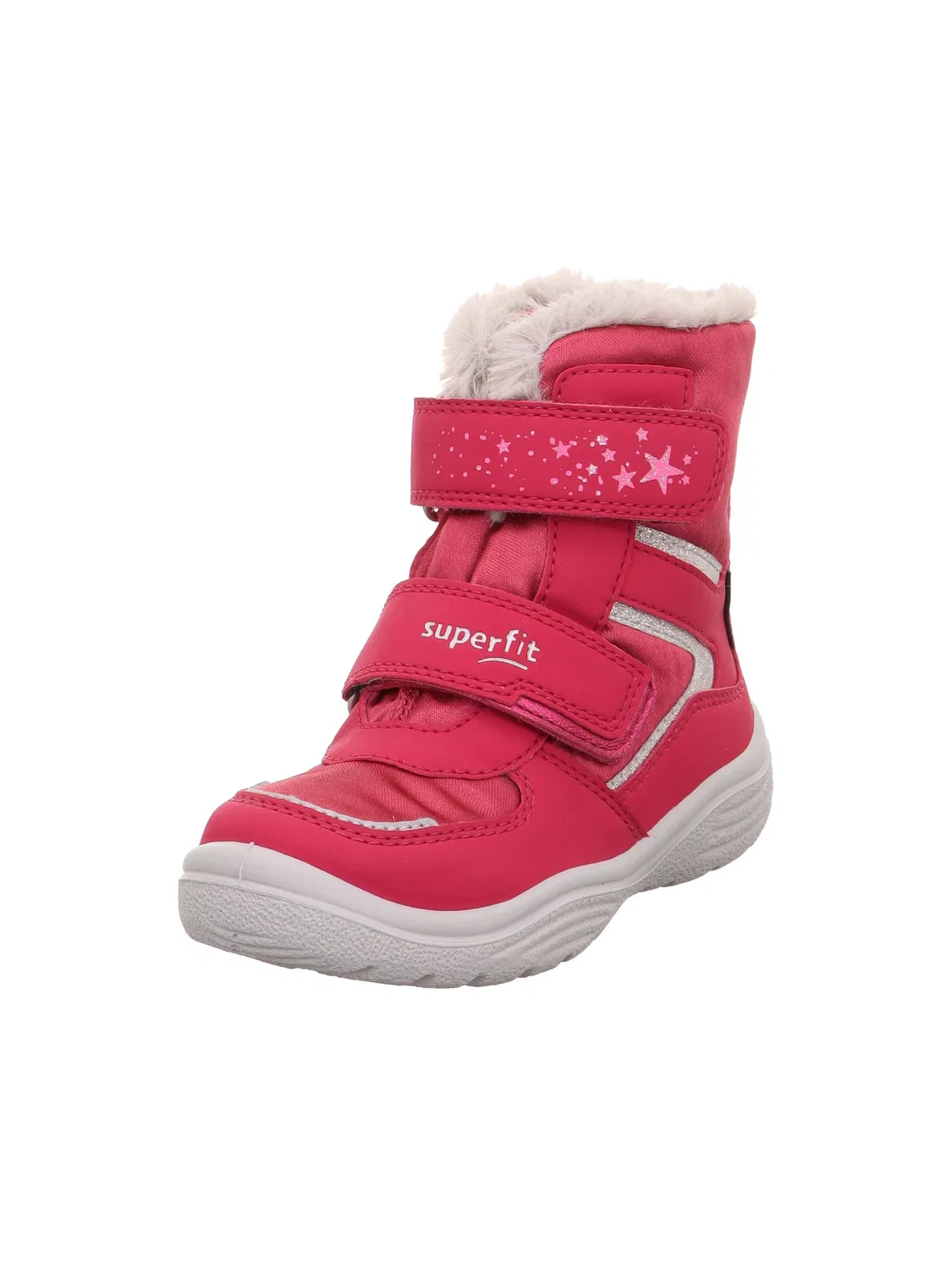 Детские снежные ботинки для девочек Crystal Superfit, Pink Grey 5500