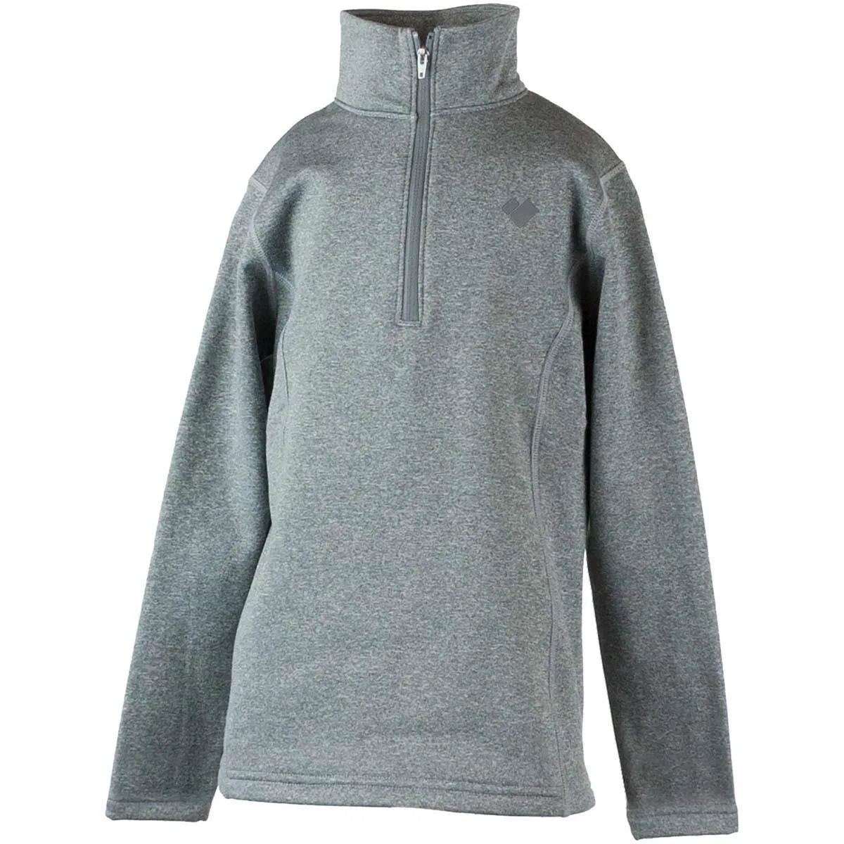 Флисовая водолазка с застежкой 1/4 Obermeyer, Heather Grey
