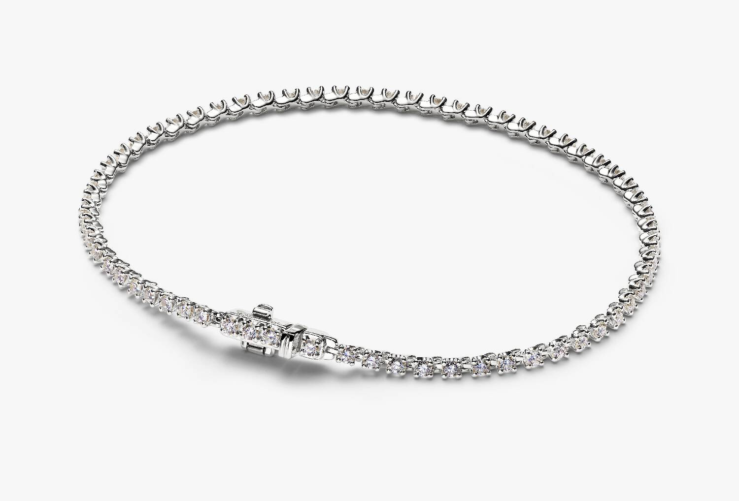 

Браслет Pandora Era Lab-grown Diamond Tennis, белое золото, Белый, Браслет Pandora Era Lab-grown Diamond Tennis, белое золото