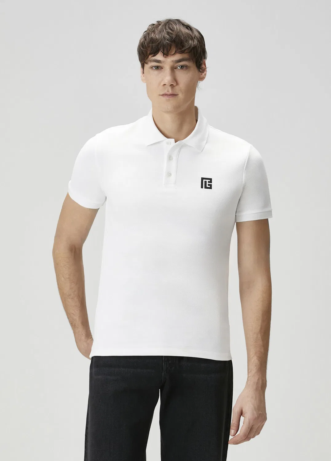 Поло Balmain, белый