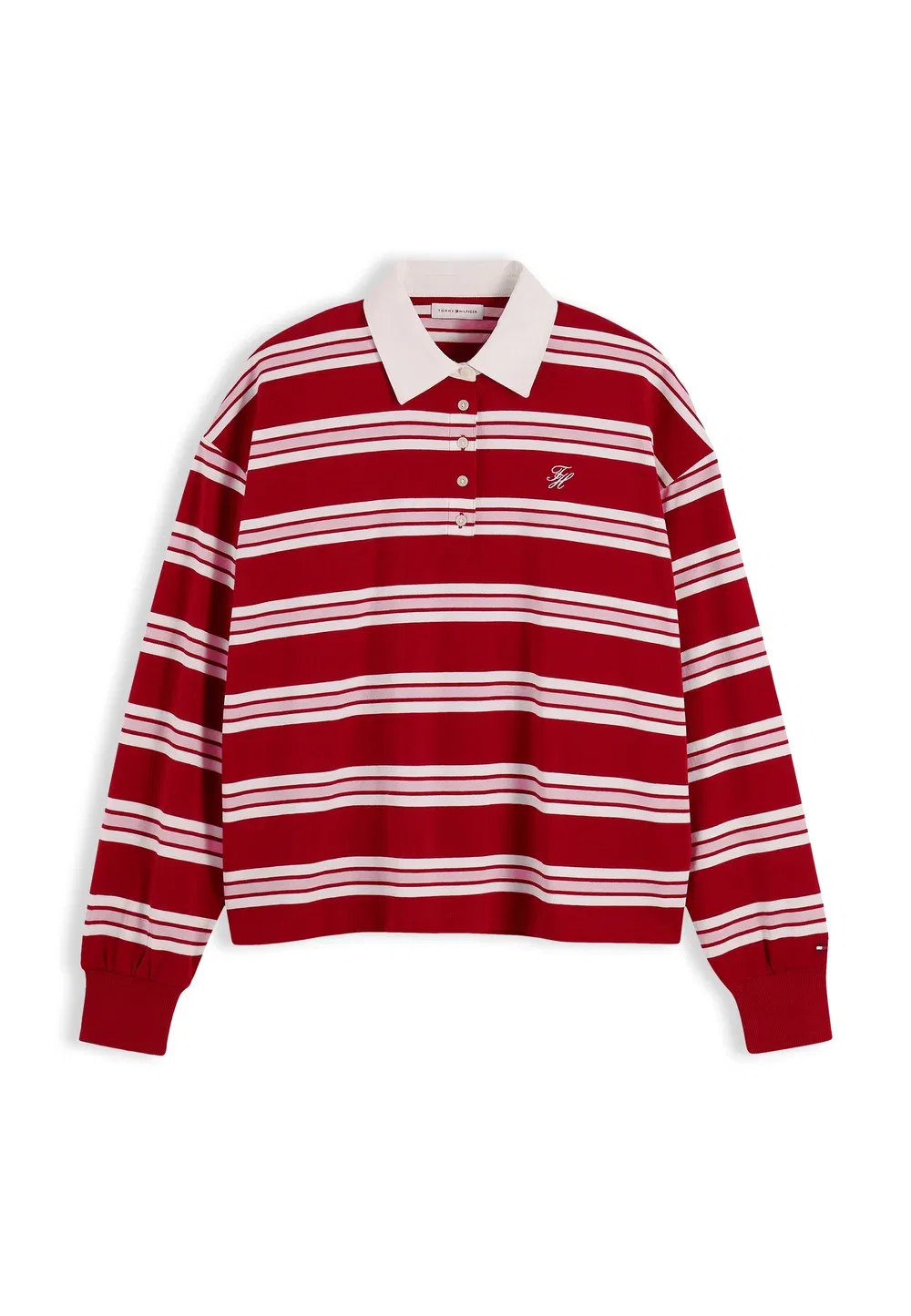 Регби - поло-рубашка Tommy Hilfiger, Raspberry Juice — фото 4