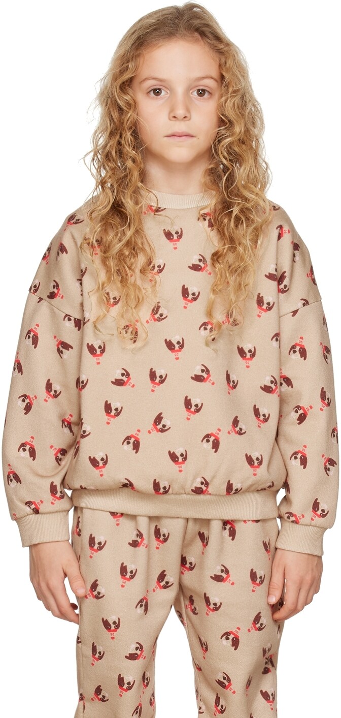 

Детская коричневая толстовка с причудливой собакой Daily Brat, Коричневый, Детская коричневая толстовка с причудливой собакой Daily Brat