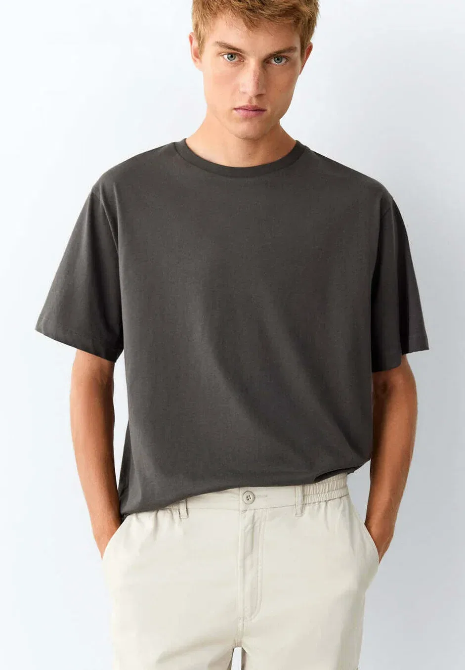 Подростковые брюки-карго Mango Kids, Off-White — фото 3