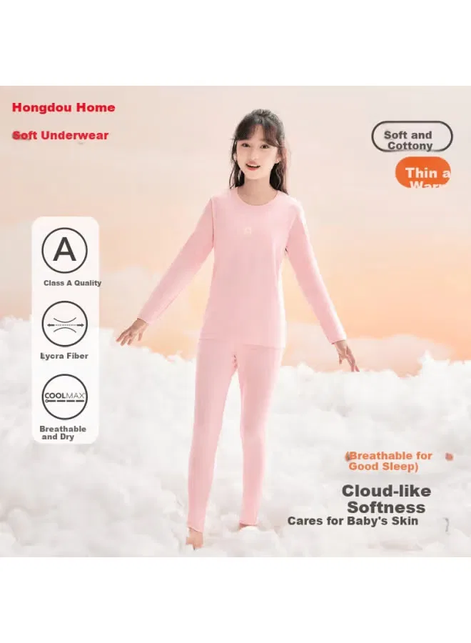 Hodo Home Комплект термобелья с технологией Coolmax для девочек, розовый