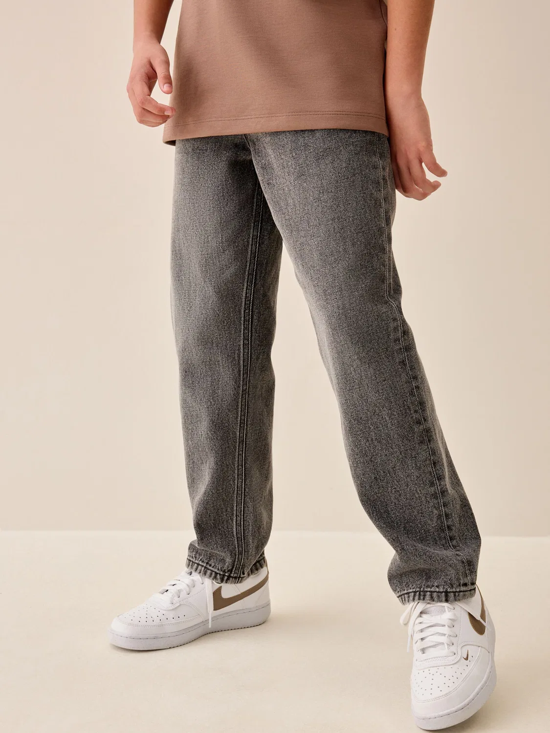 Джинсы свободного кроя, Dark Grey Next
