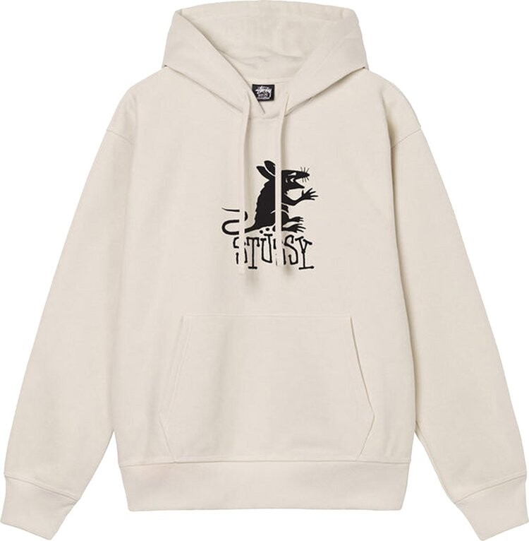 

Худи Stussy Rat Hoodie 'Putty', кремовый, Бежевый, Худи Stussy Rat Hoodie 'Putty', кремовый