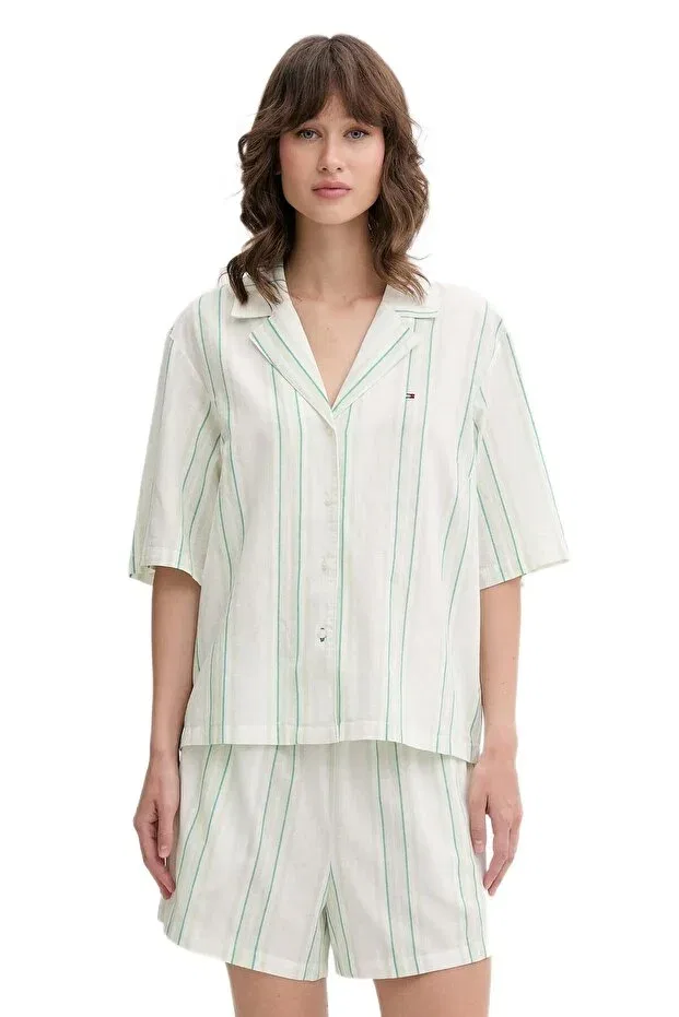 Женский пижамный комплект с коротким рукавом Tommy Hilfiger, Green