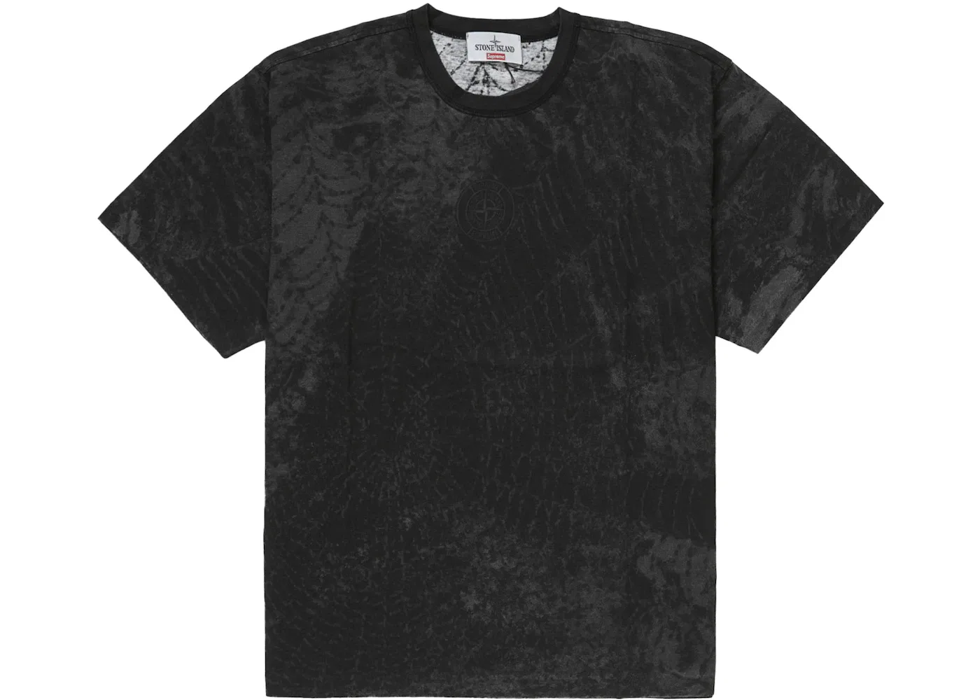 Мужская футболка Supreme Stone Island S/S Top (FW23), Black
