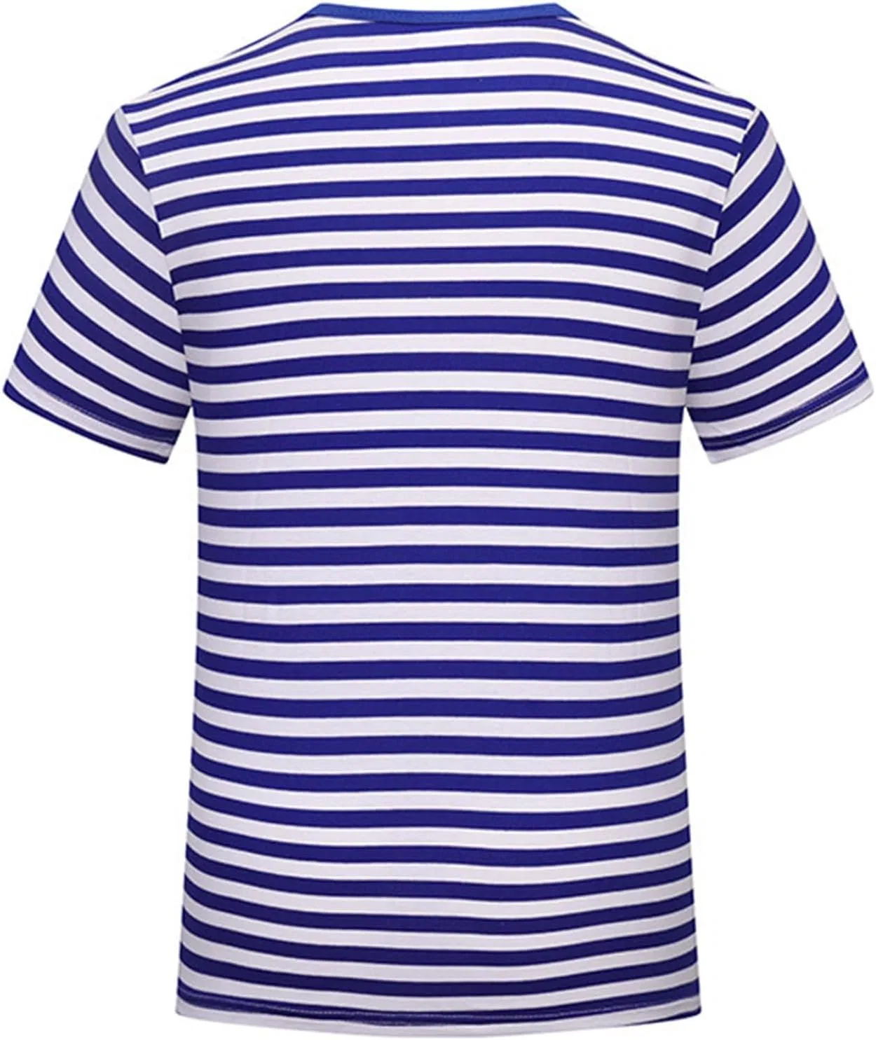 Мужская футболка с полосками, длинный рукав, хлопковая смесь, Regular Fit, Blue — фото 3