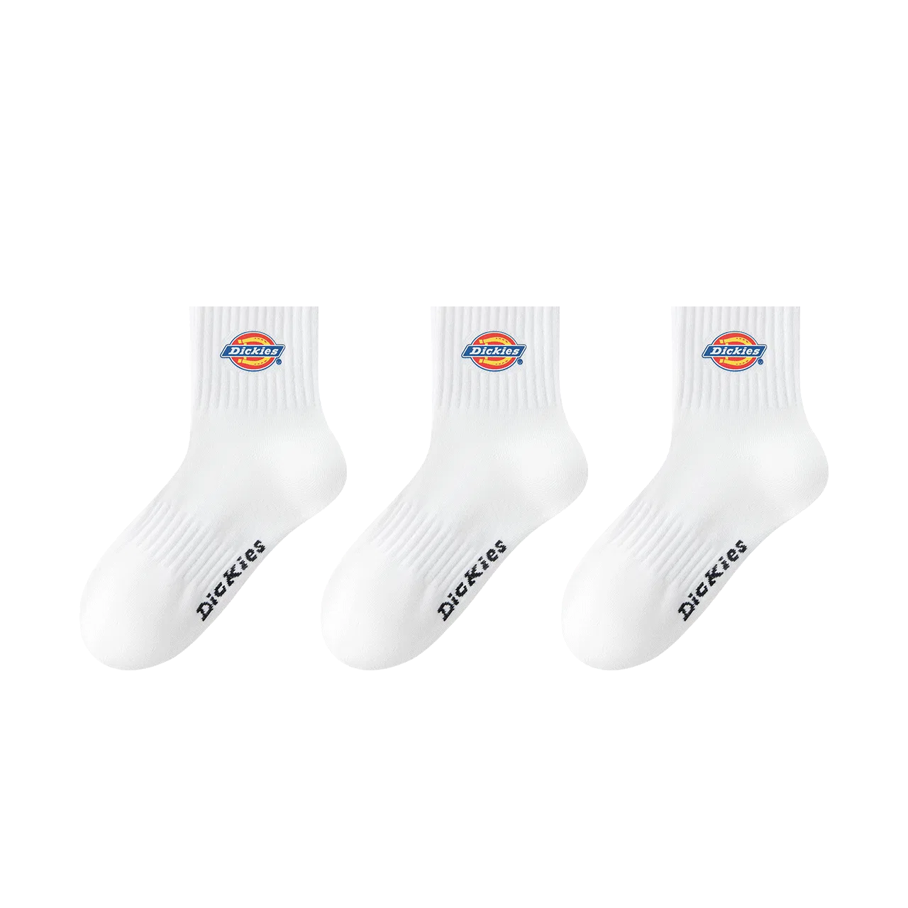 Детские носки с длинным голенищем, комплект из 3 пар, Dickies, White