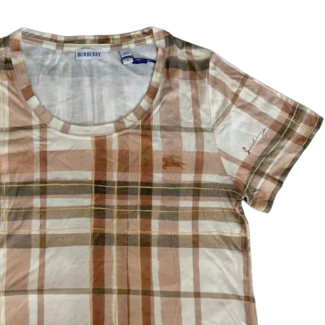 Женская футболка с круглым вырезом Burberry, Brown — фото 4