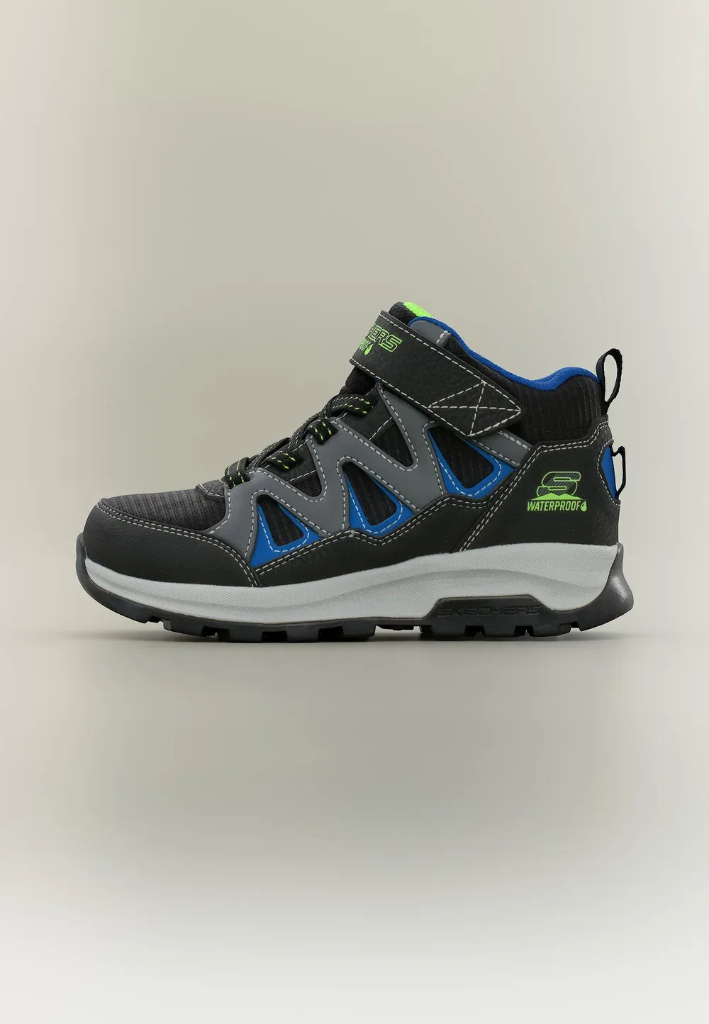 Storm Blazer - высокие кроссовки Skechers, Black/Blue/Charcoal