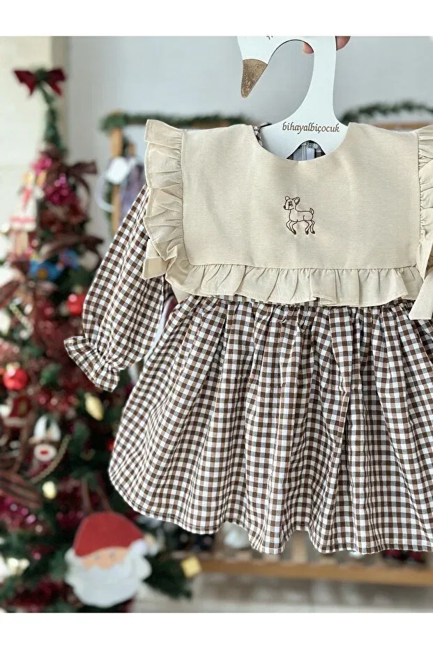 Детское платье для девочек с длинным рукавом Bambi dress Bihayalbiçocuk, Mixed — фото 4