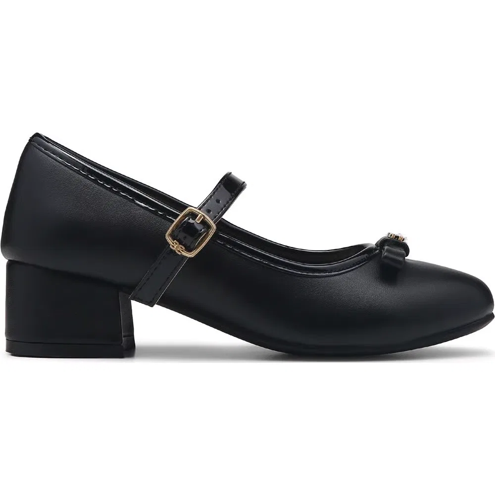 Детские туфли-лодочки Bianca с бантом Sam Edelman, Black — фото 2
