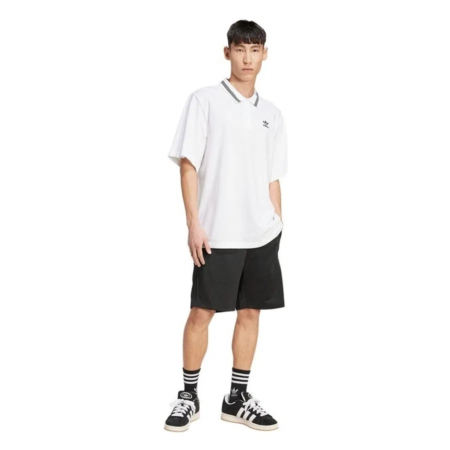 Мужское поло с длинным рукавом LOOSE POLO adidas, Черный — фото 4