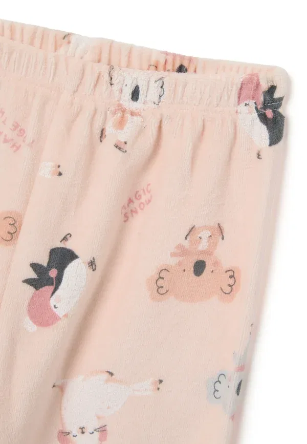 Комплект пижамы с принтом Pyjama set Ovs, Beige, бежевый — фото 4