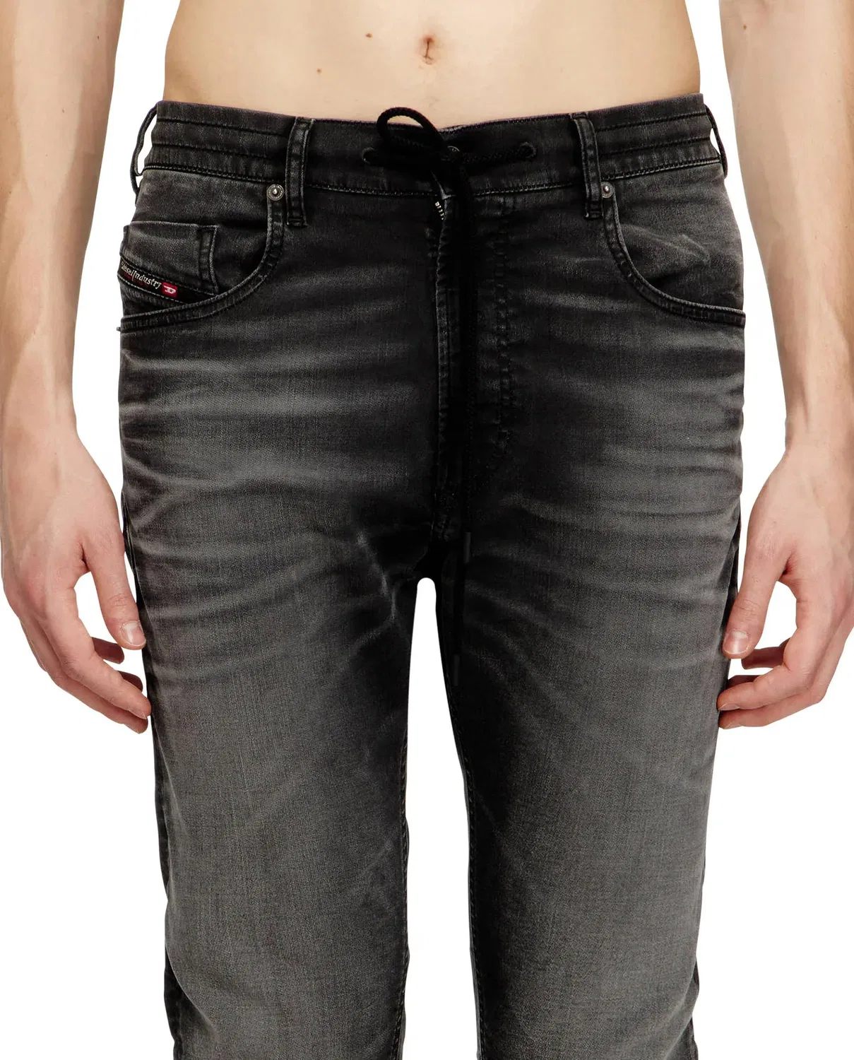 Мужские джинсы regular из лиоцелла JoggJeans Diesel, Negro — фото 3