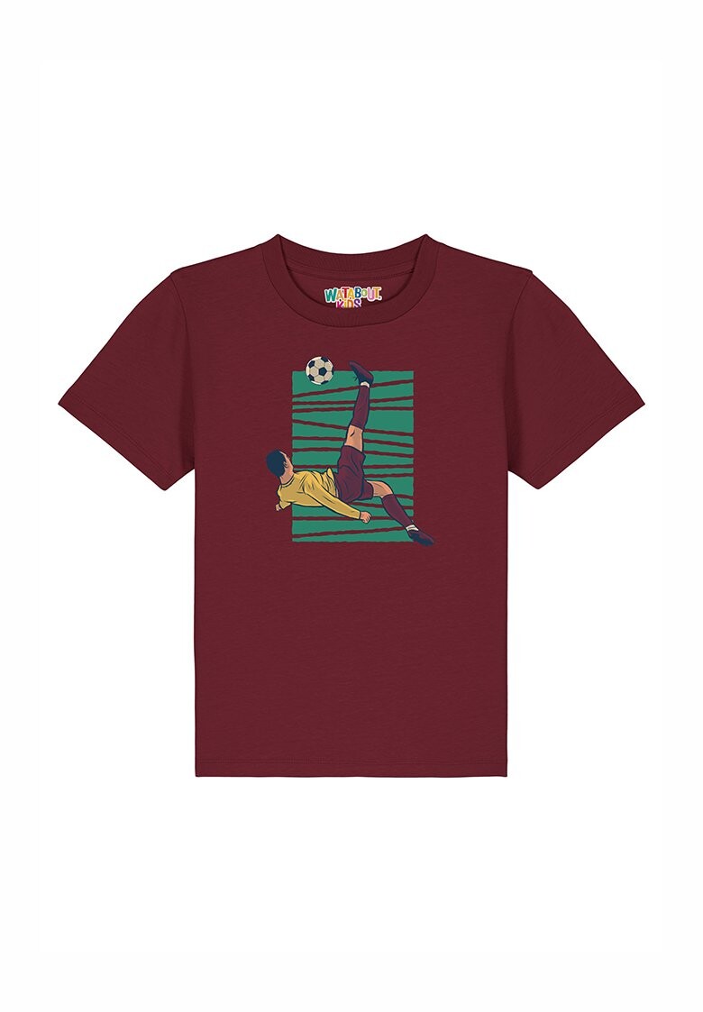 

Футболка с принтом FUSSBALL Watapparel, цвет burgundy