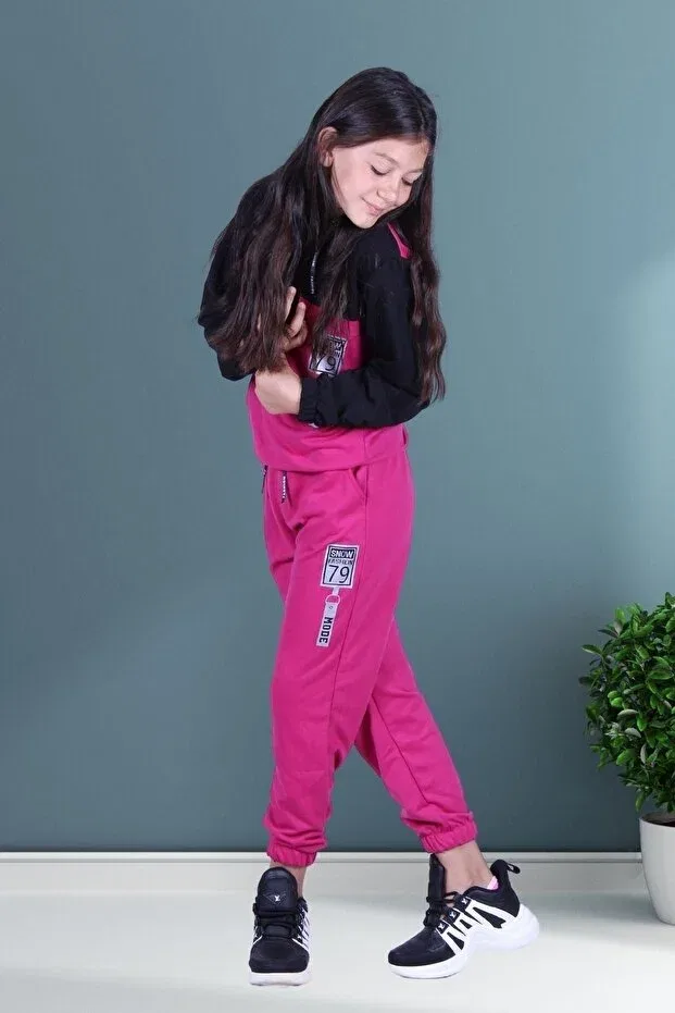 Детский спортивный костюм для девочек с принтом Snow Fashion, Fyk Collection, Fluoira