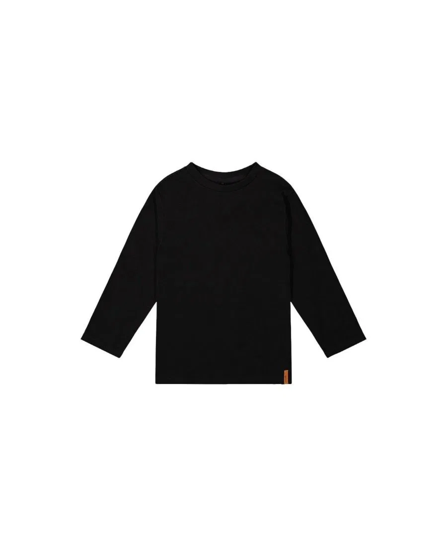 Футболка с длинным рукавом из хлопка Deux par Deux, Black
