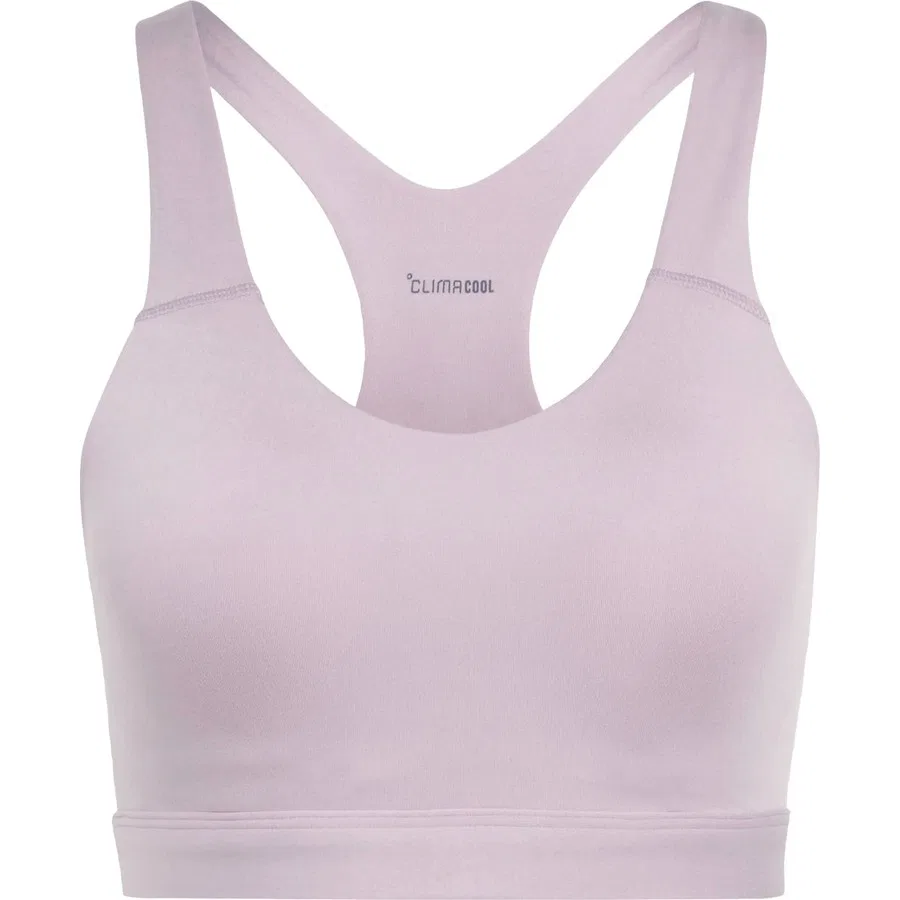 Спортивный бюстгальтер с высокой поддержкой Optime Essentials Workout adidas Performance, Фиолетовый — фото 3