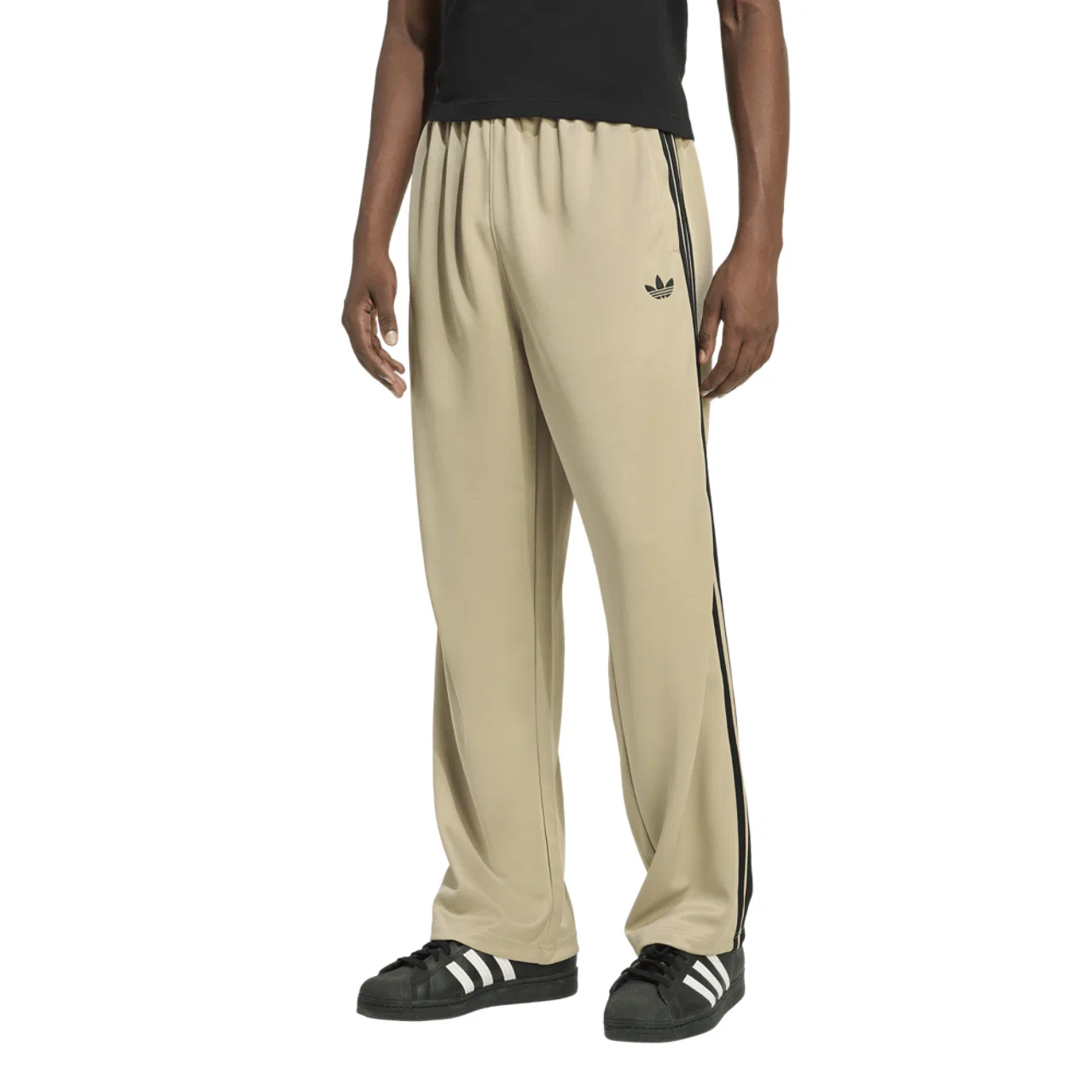 Брюки мужские Super Star Loose Track Pants Adidas, цвет Tan/Black