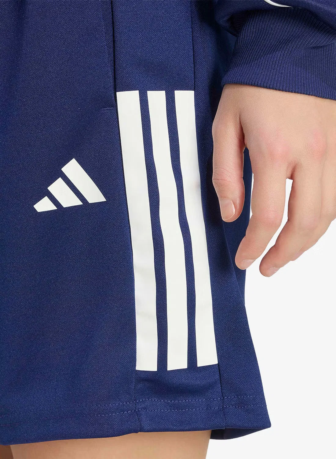Шорты с контрастными лампасами Sereno Adidas, темно-синий — фото 4
