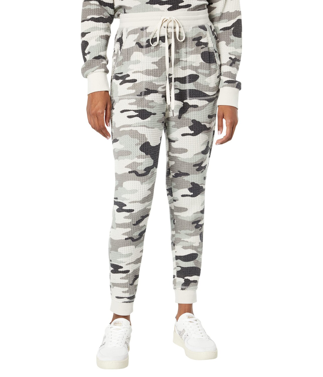 

Джогггеры Dylan by True Grit, Hallie Camo Waffle Joggers, Серый, Джогггеры Dylan by True Grit, Hallie Camo Waffle Joggers
