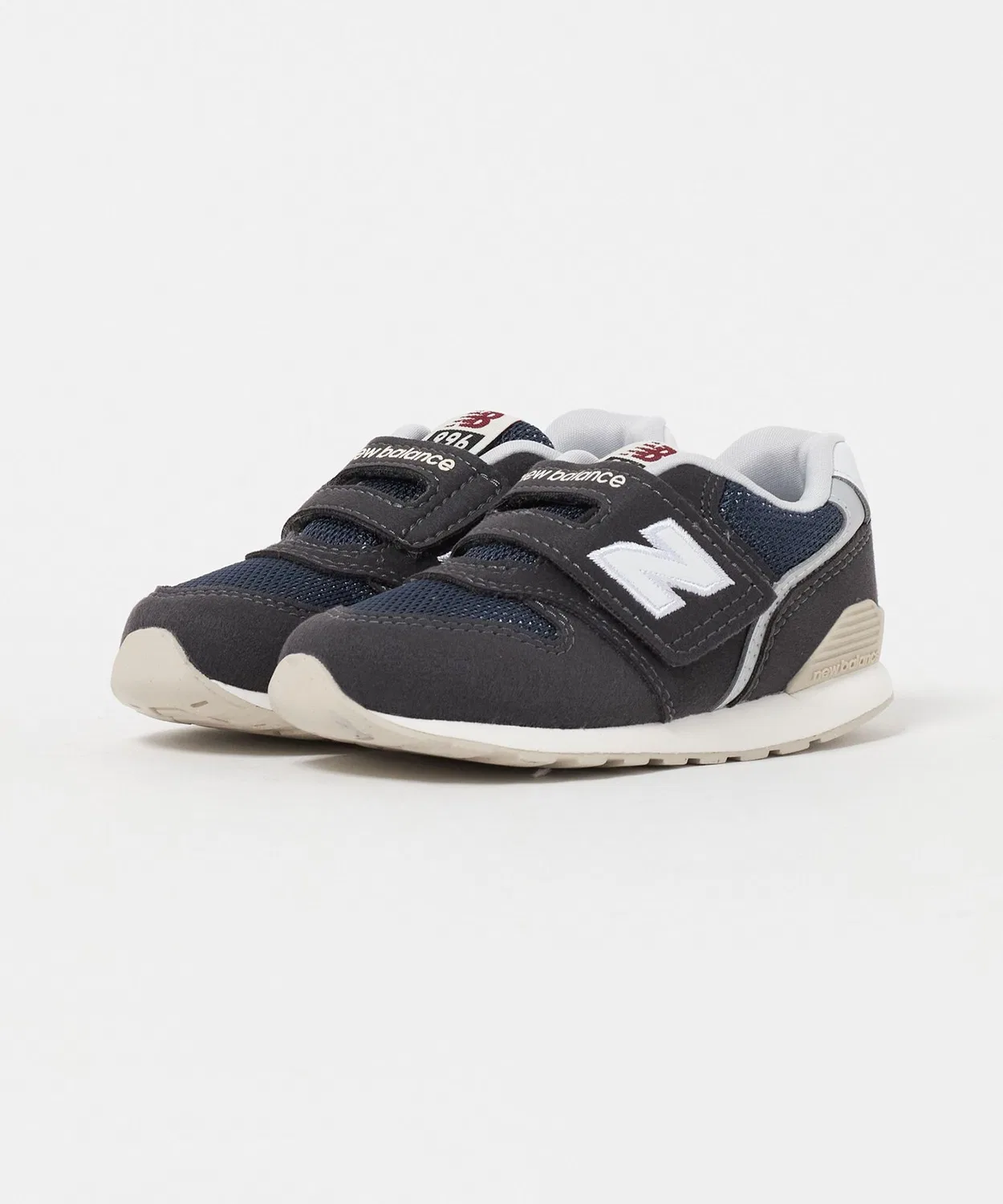 Детские кроссовки на липучках 996 v3 Hook and Loop New Balance, Black — фото 2