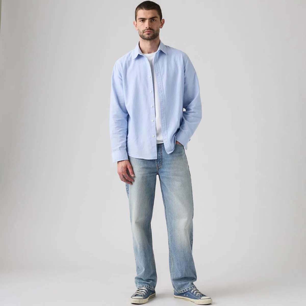 Мужские джинсы 565 Loose Straight Levi's, Back Again - Medium Wash