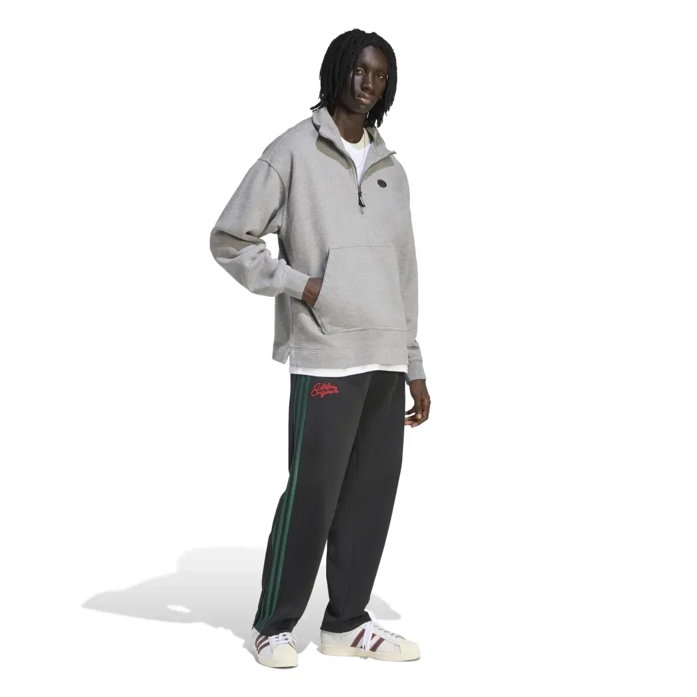 Худи Adidas Originals 90s Alternative Sport Graphic Fleece, серый — фото 4