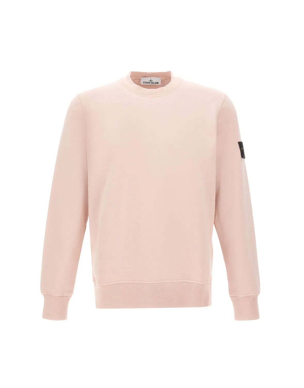Stone Island Свитшот с нашивкой логотипа розовый