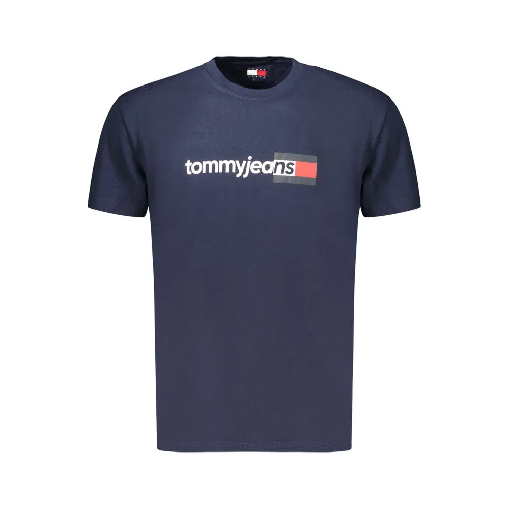 Мужская футболка с коротким рукавом и принтом логотипа Tommy Hilfiger, Blue