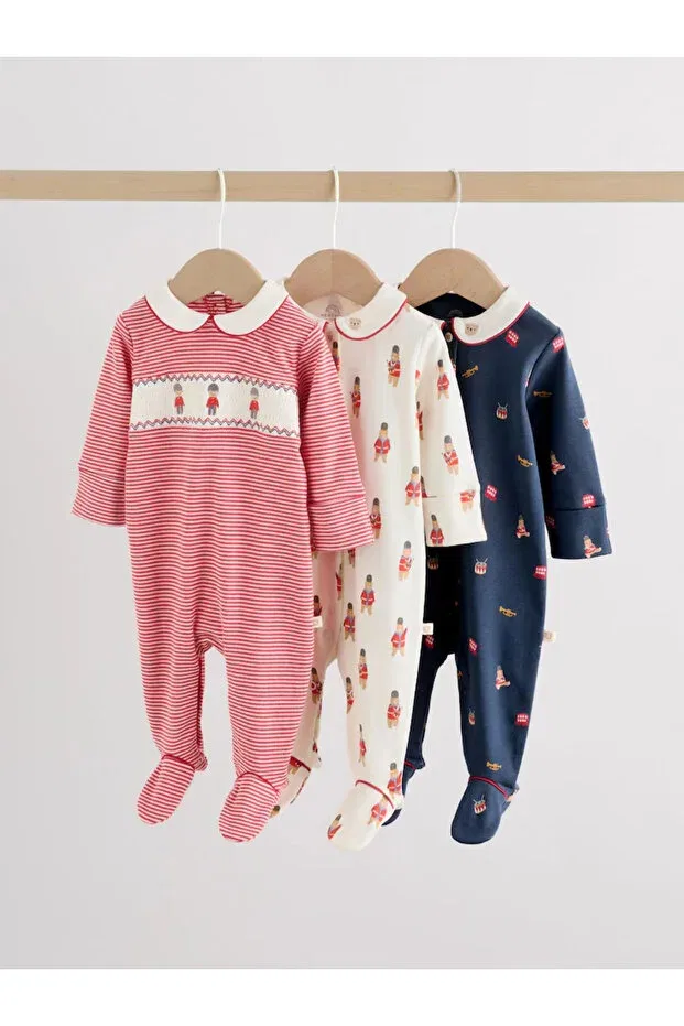 Детский спальный мешок-комбинезон с принтом Next Baby, Red