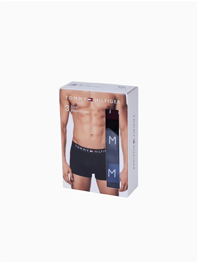 Трусы TOMMY HILFIGER, Trunk 3P, Blue — фото 2
