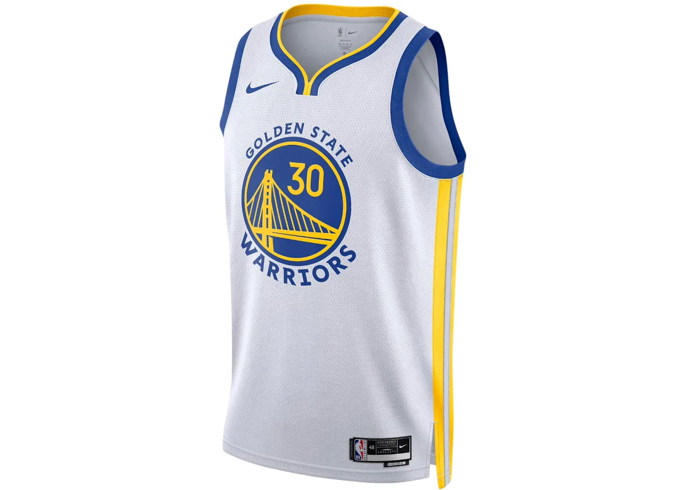 Мужская баскетбольная джерси с принтом Jersey Nike, White/Blue/Yellow