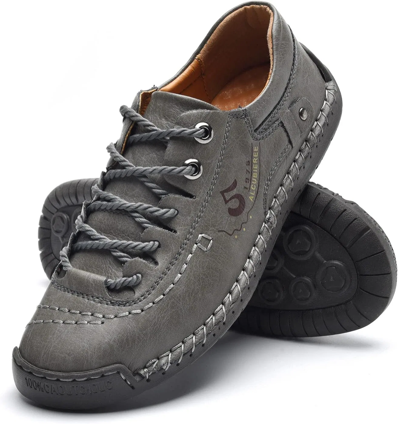 Лоферы из натуральной кожи Grey alcubieree