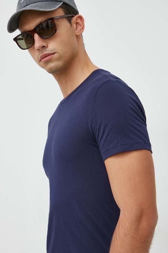 Комплект хлопковых футболок , 3 шт. Polo Ralph Lauren, темно-синий — фото 4