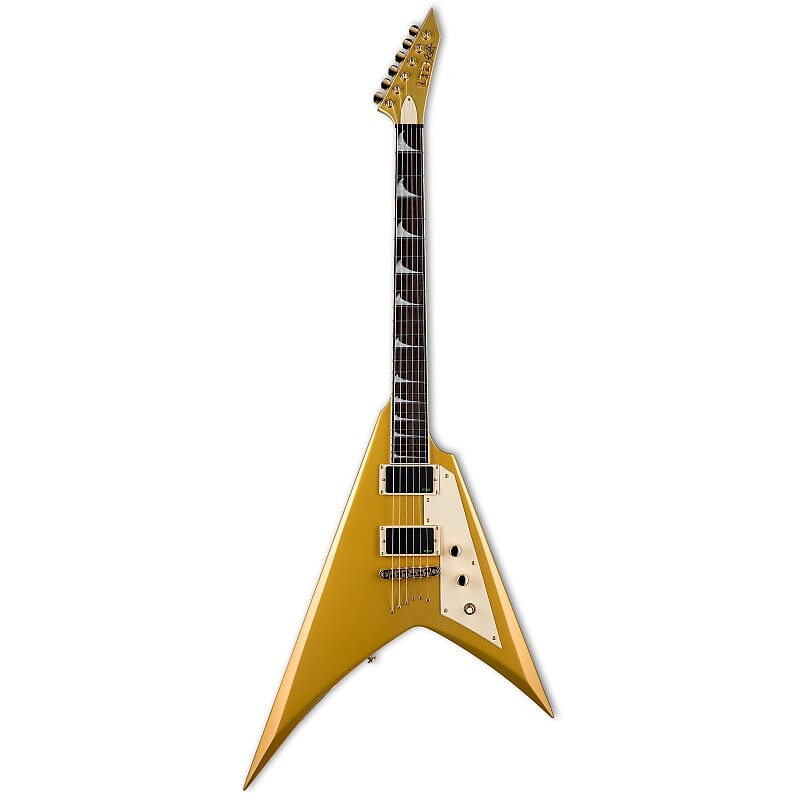 

Электрогитара ESP LTD Kirk Hammett KH-V Signature Electric Guitar - Metallic Gold