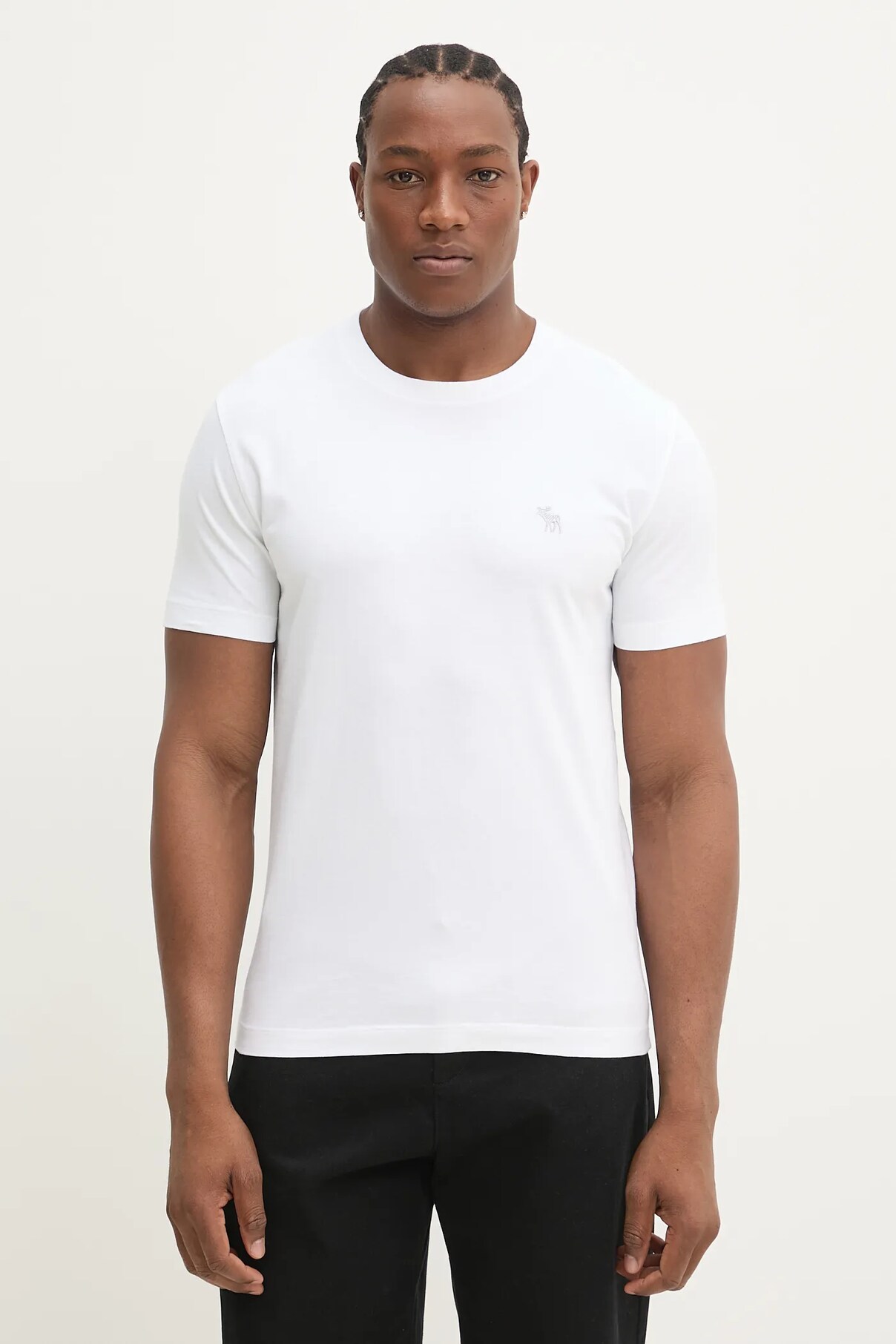 

Футболка из хлопка Abercrombie & Fitch, белый