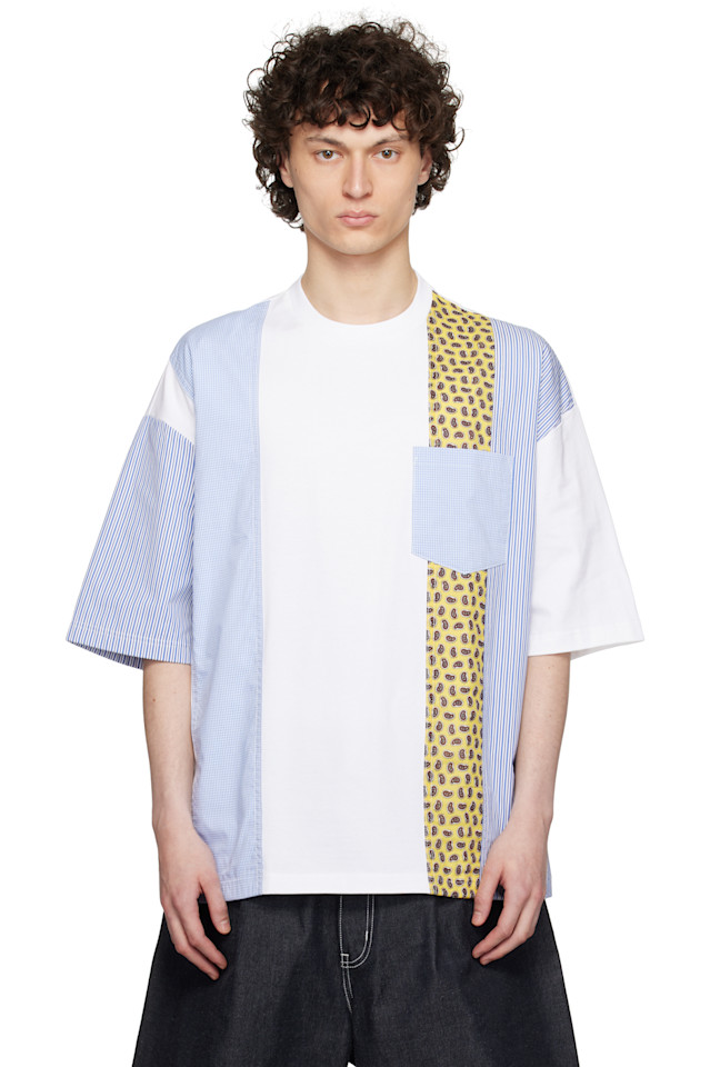 

Футболка из смесовых тканей Comme Des Garçons Homme, мультиколор