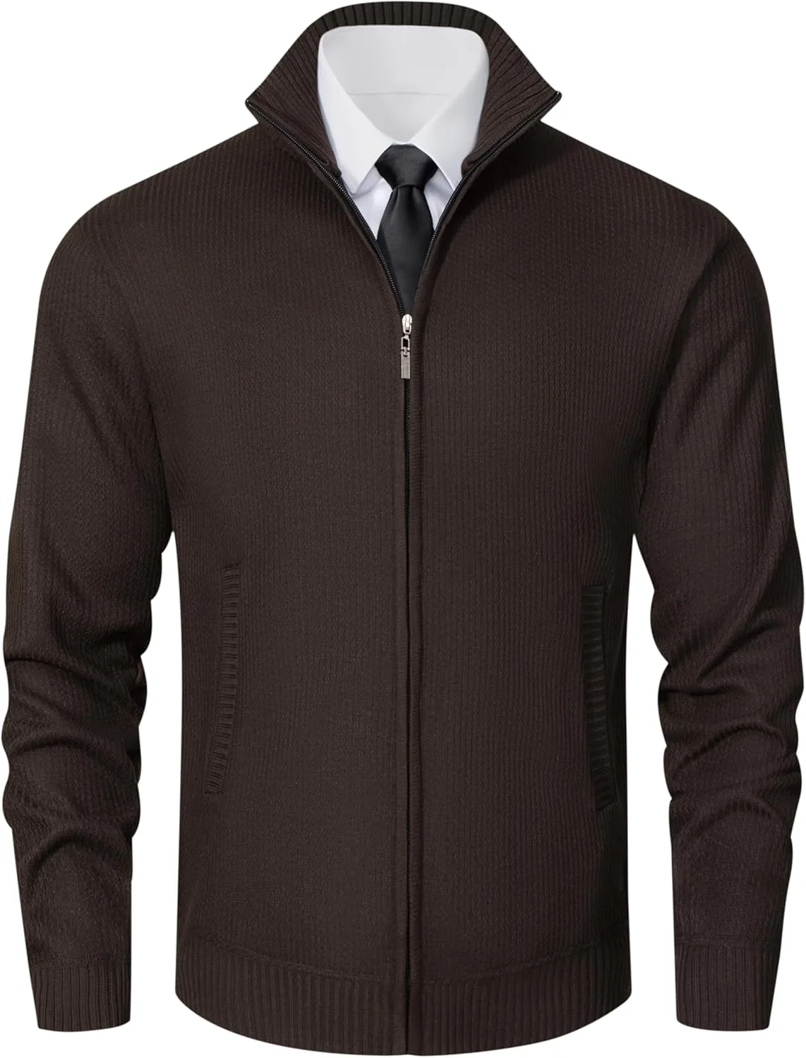 

Кардиган мужской Vcansion с полной застежкой-молнией и карманами